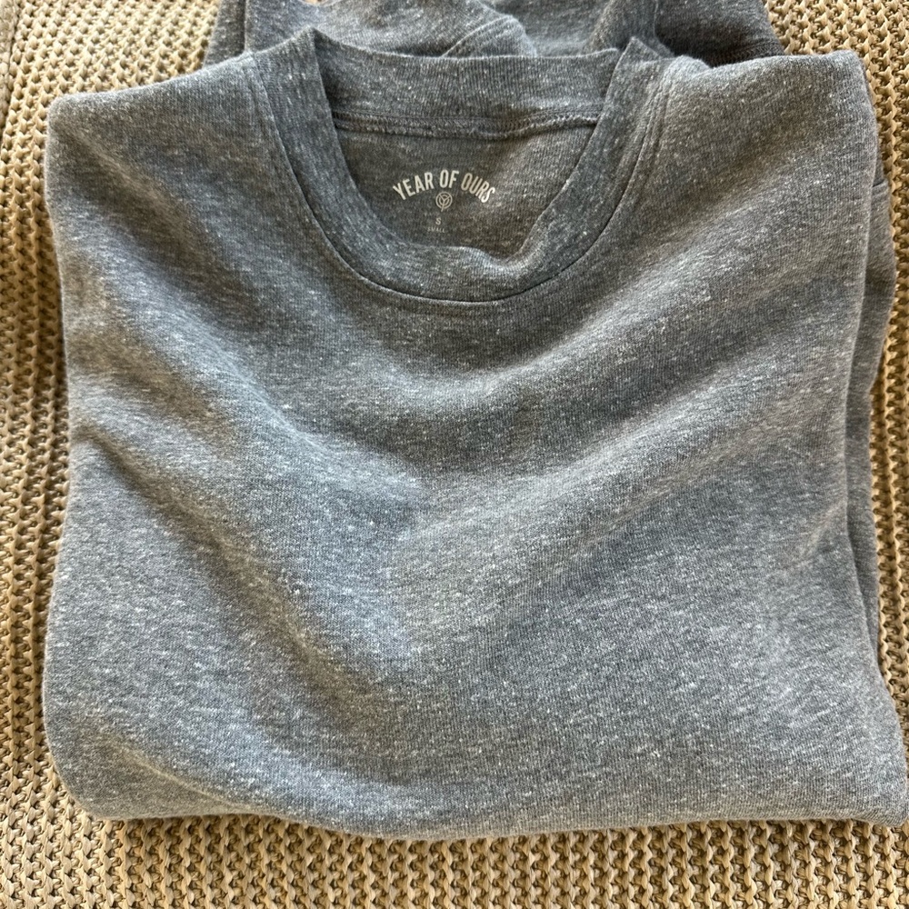 Year of Ours Heathered Gray Pullover Tee
